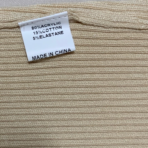 Bodycon Mini Dress Beige Size 10 - Picture 3 of 3